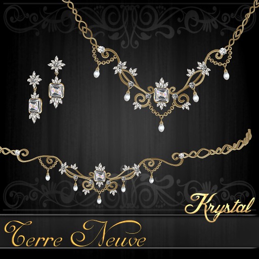 ::: Krystal ::: Terre Neuve - Jewelry Set - Gold