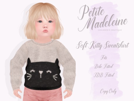 Second Life Marketplace - {PM} Soft Kitty Sweatshirt (Lilac)
