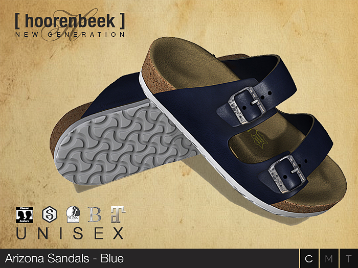 [ hoorenbeek ] Arizona Sandals - Blue