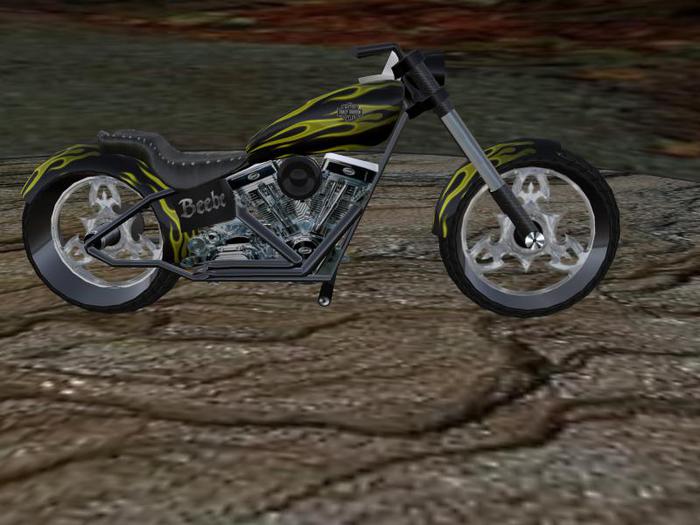 beebe motorcycle yellow