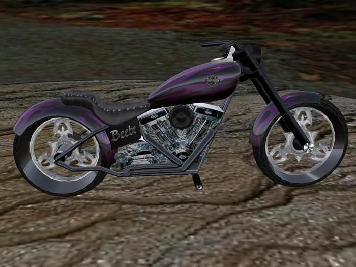 beebe motorcycle purple