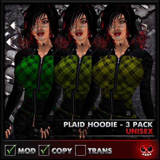 ::MORTALITY:: PLAID IN GREEN LIME YELLOW F