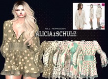 [ASFP]Texture for Trumpet Sleeve Flouncing Tunic Dress Fitmesh 2