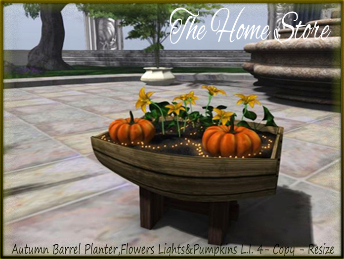 Autumn Decor - BarrelPlanter, AUTUMN DECORATION, Autumn, Autumn Decor
