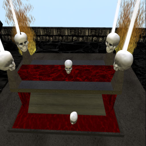 laying down altar 35 prims costum made animated poses vamp bite