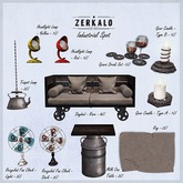 [ zerkalo ] Industrial Spot - Recycled Fan Clock - Light