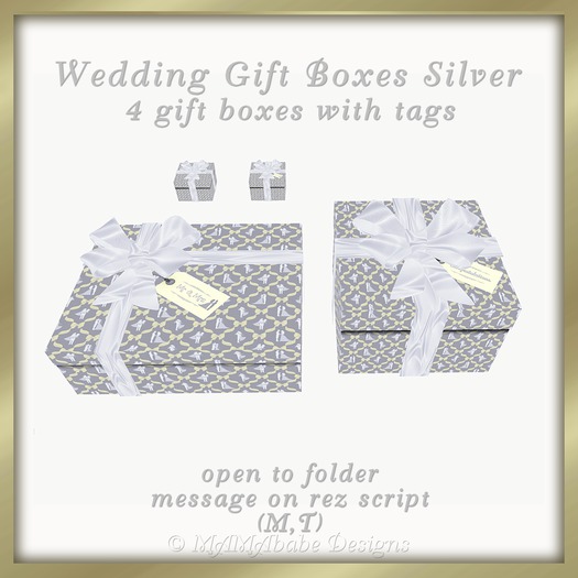 Wedding Gift Boxes Silver v2