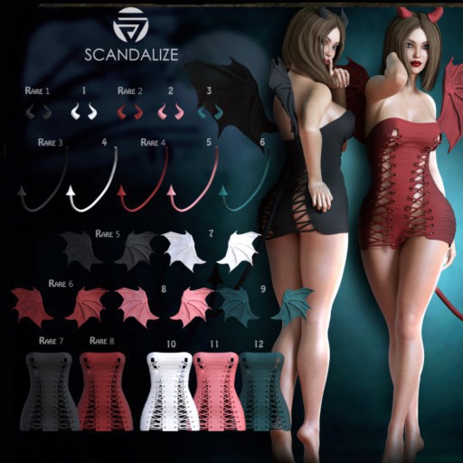 Scandalize.SUCCUBUS. Tail White
