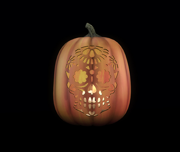 Trompe Loeil - Octobertime Pumpkin Sugar Skull