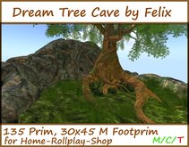Dream Tree Cave for Home, Store,Rollplay cavern grotto waterfall tree