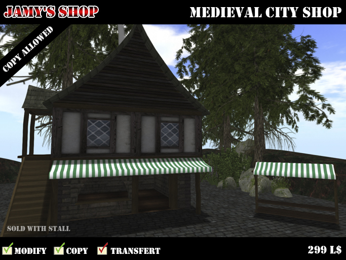 Medieval city shop