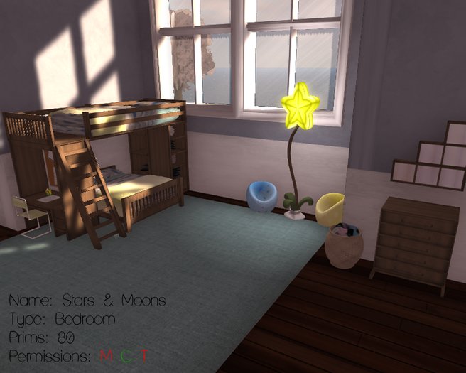 Tiny Spaces - Stars & Moons Bunkbed