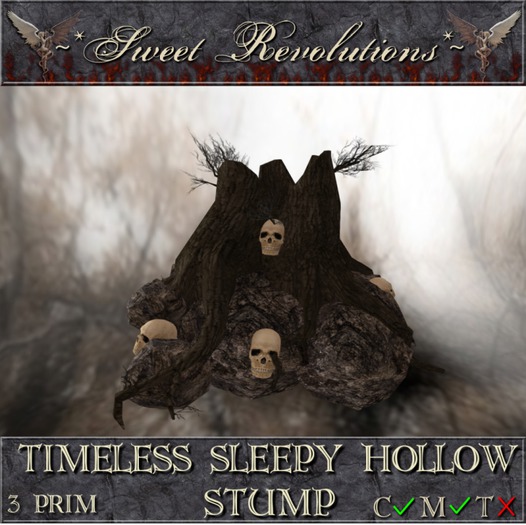 ~*SR*~ Timeless Sleepy Hollow Stump Box