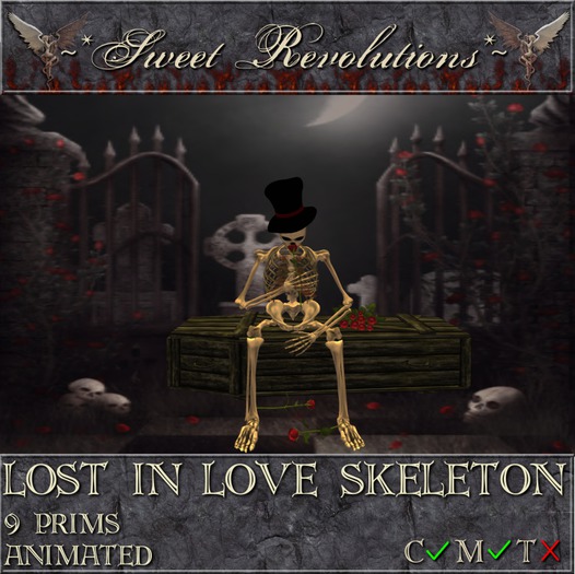 ~*SR*~ Lost In Love Skeleton cm Box
