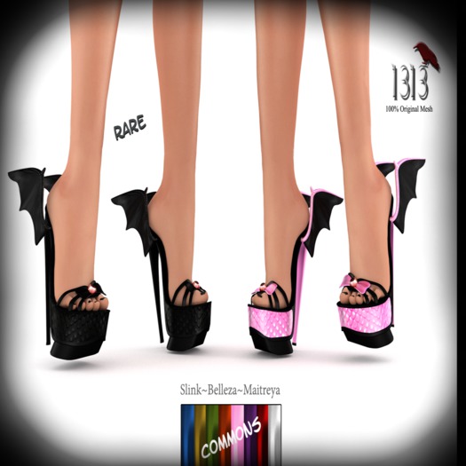 (*<*) 1313 Batty Boop Slides - Red