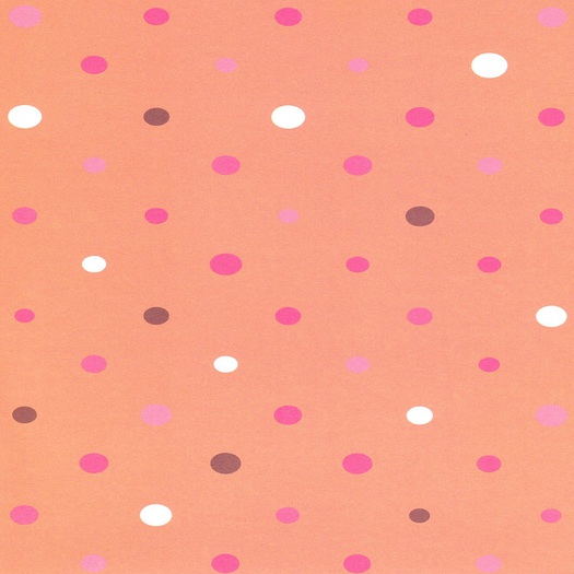 Constantine - Non seamless texture -Peach Pink Polka
