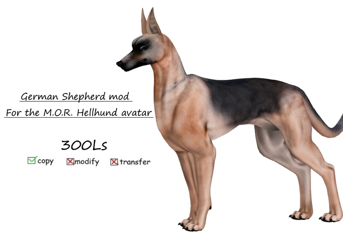 Hellhund : German Shepherd Skin Applier