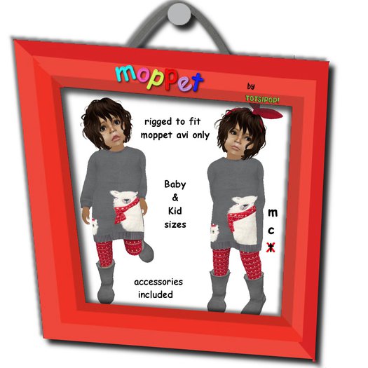Moppet Polar Bear Sweater Dress Set