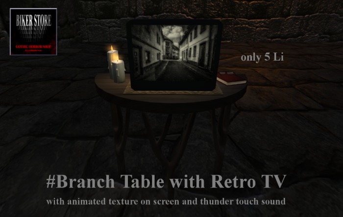 #Branch Table with Retro TV