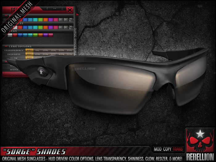 = REBELLION = "SURGE" SHADES - DEMO