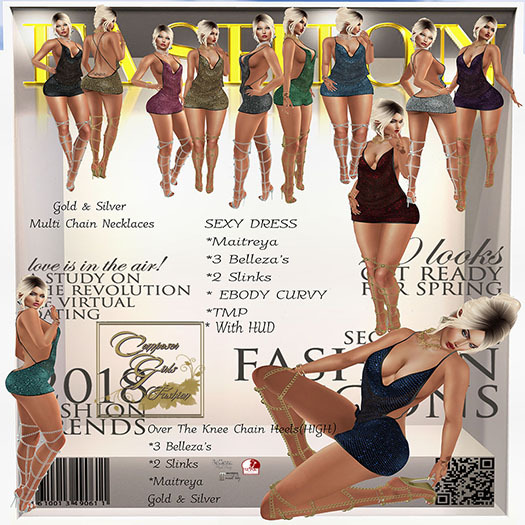 !CGF-*Alessandra* Complete Dress Outfits W/HUD