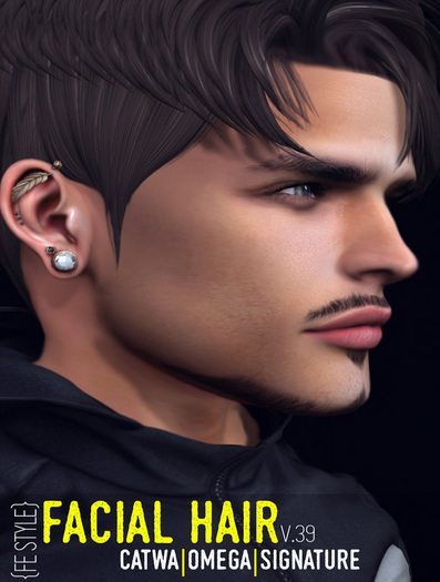 {FE STYLE} FACIAL HAIR [AE 39] CATWA/OMEGA/SIGNATURE