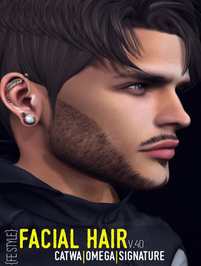 {FE STYLE} FACIAL HAIR [AE 40] CATWA/OMEGA/SIGNATURE