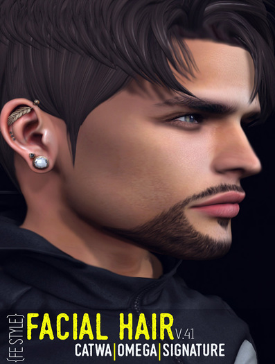 {FE STYLE} FACIAL HAIR [AE 41] CATWA/OMEGA/SIGNATURE