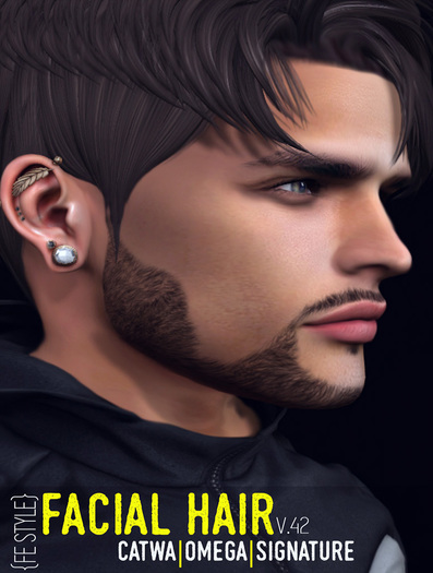 {FE STYLE} FACIAL HAIR [AE 42] CATWA/OMEGA/SIGNATURE