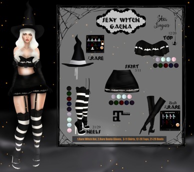 Second Life Marketplace - *SS* Sexy Witch Top -P Mint- (common)