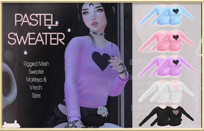 .Imouto. Pastel Sweater - Pink Set
