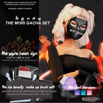 Second Life Marketplace - Beusy: RIP Beauty Set - Red / Mori Gacha / COMMON