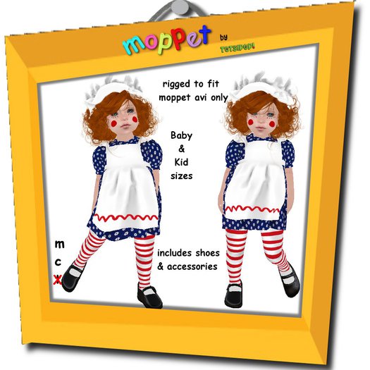 Moppet Rag Doll Costume  Set