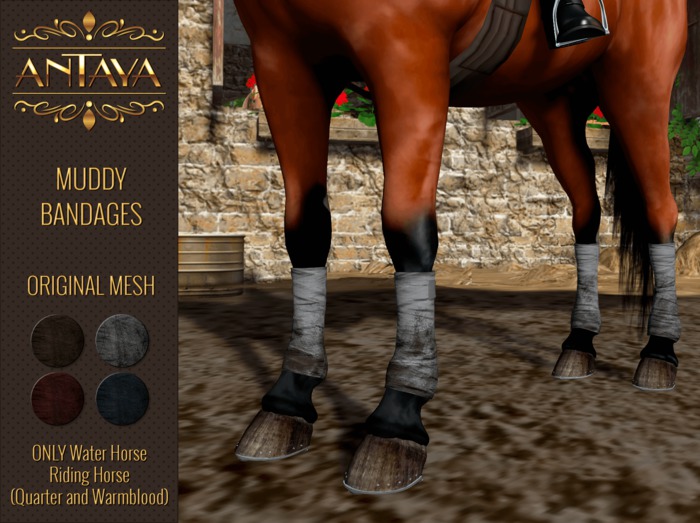 :: ANTAYA :: WHRH Muddy horse bandages (wear me)