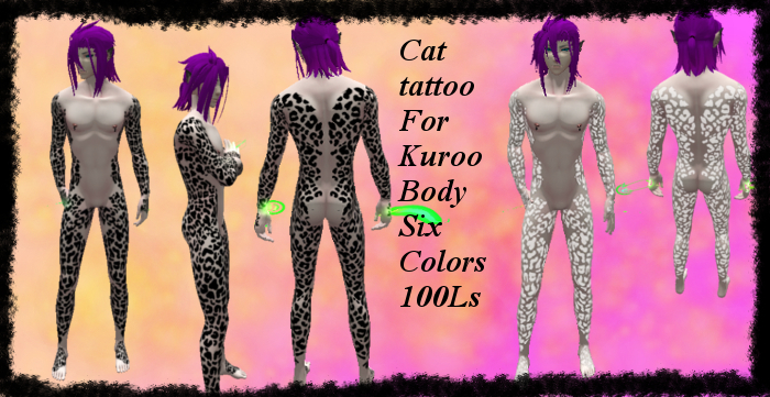 ~Mr~ Cat  tattoo  For Kuroo Body ~MR~