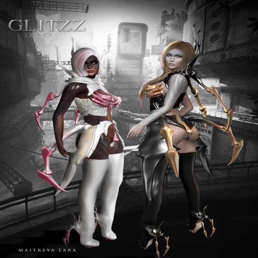 [Glitzz] Bellatrix Venus Cover + Top - WHT/Pink