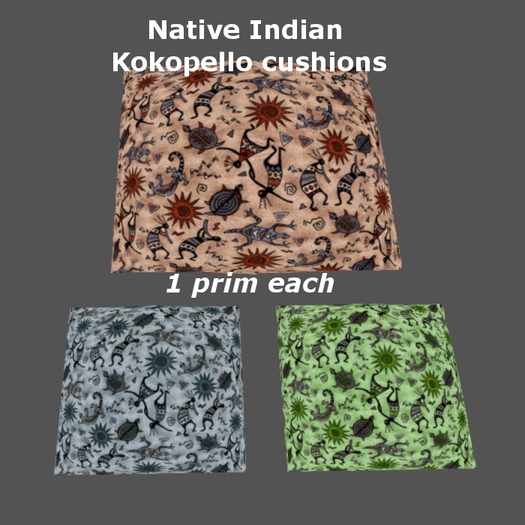 Native Indian Kokopelli cushions pack