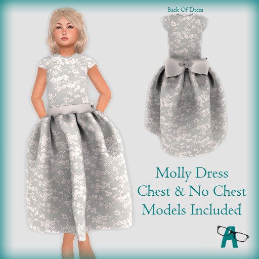 {-A-} Molly Dress - Mist