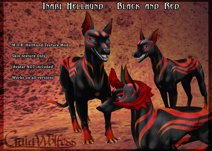 [GWI] Hellhund Texture - Inari Black/Red