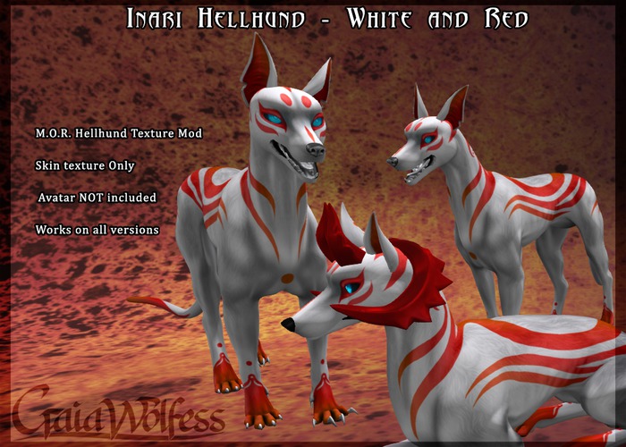 [GWI] Hellhund Texture - Inari White/Red
