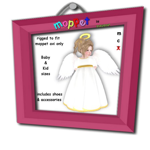 Moppet Angel Costume Set