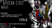 Cat Cult Inc. Hellhund Civet Parrot [Boxed]