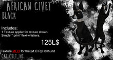 Cat Cult Inc. Hellhund Civet Black [Boxed]