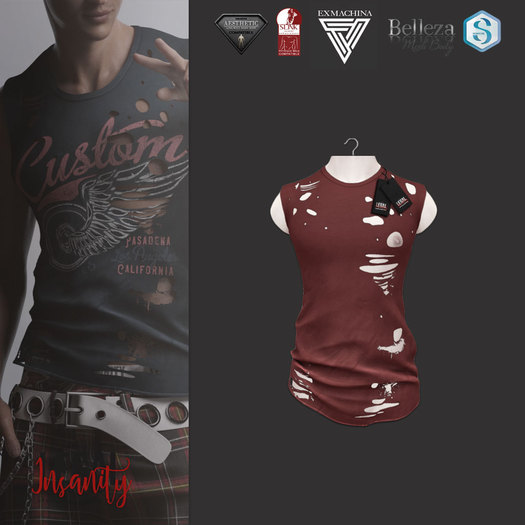 Legal Insanity - Reed red tshirt