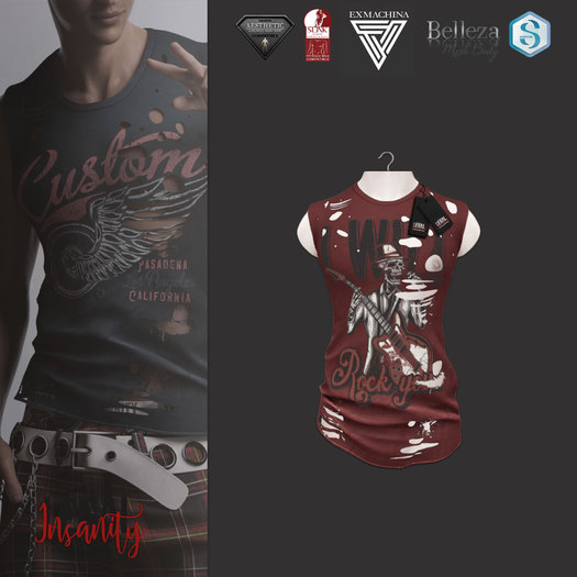 Legal Insanity - Reed red * ROCK tshirt