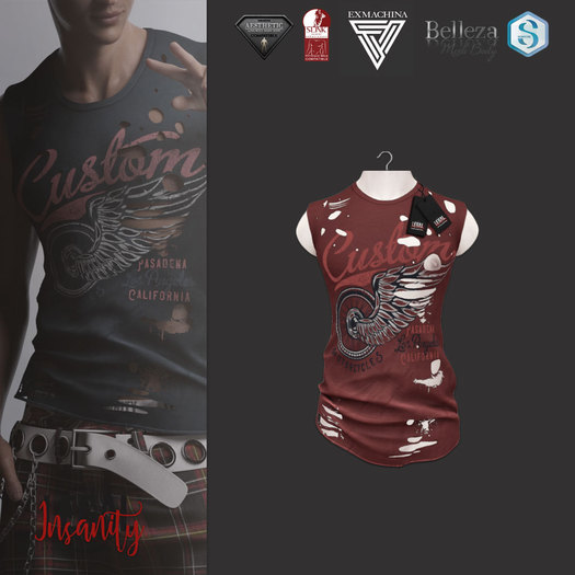 Legal Insanity - Reed red * CUSTOM tshirt