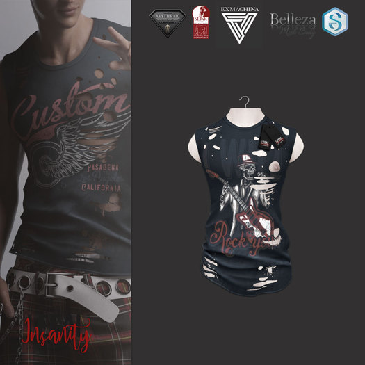 Legal Insanity - Reed blue * ROCK tshirt