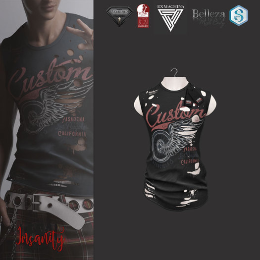 Legal Insanity - Reed black * CUSTOM tshirt