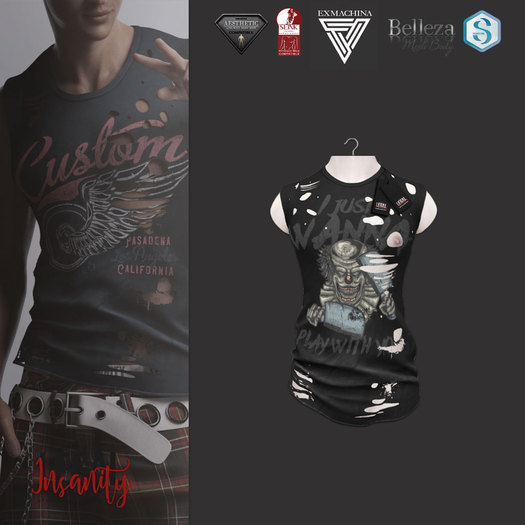 Legal Insanity - Reed black * PLAY tshirt