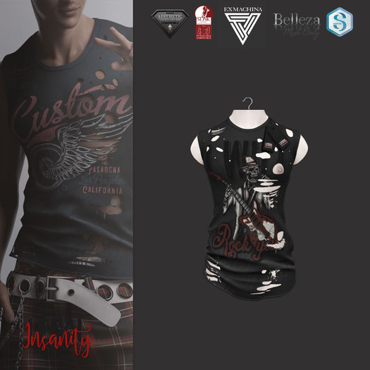 Legal Insanity - Reed black * ROCK tshirt